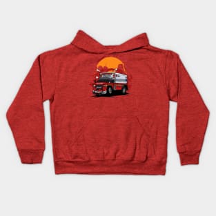 Ambulance monster car Kids Hoodie